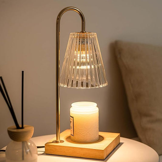 Candle Warmer Lamp with Timer Dimmer, Graduation Gifts for Her, Birthday Gifts for Mom Women Friend Sister, House Warming Gift New Home Decor, Wax Melt Warmer with 2 Bulbs for Jar Candles