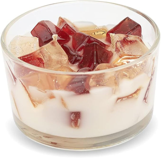 Primal Elements Two Wick Color Bowl Candle, Frosted Gingerbread