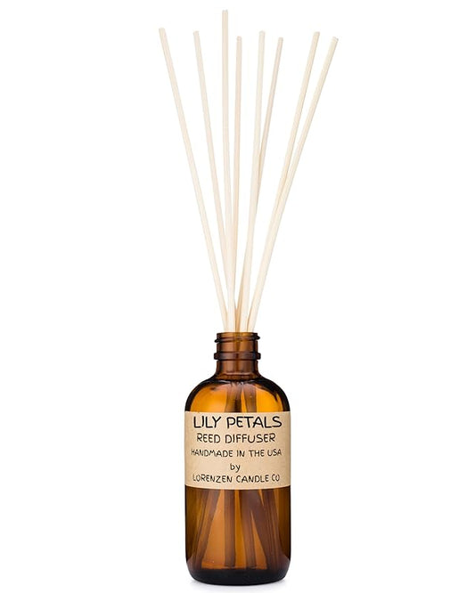 Lily Petals Reed Diffuser Set | Handmade in the USA by American Workers | Lasts For 2-3 Months |