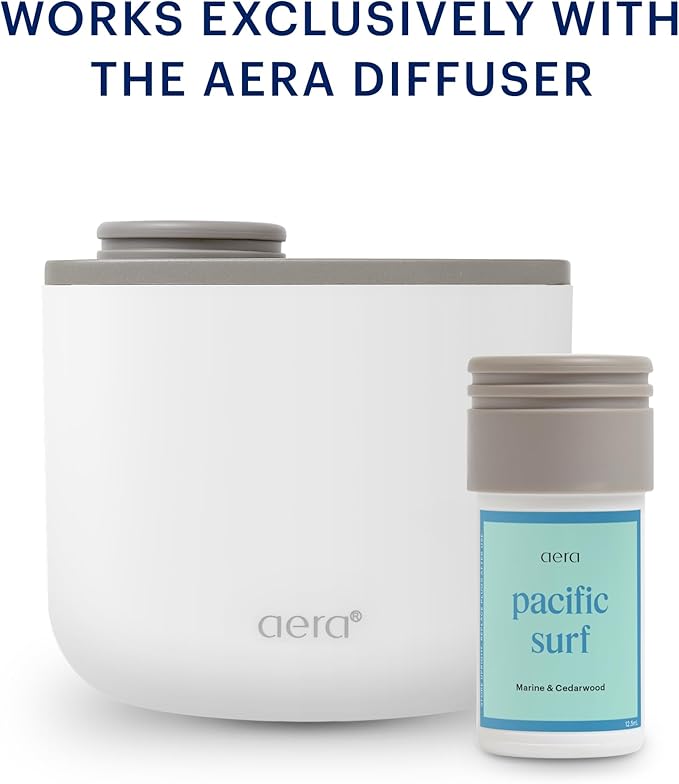 AERA Mini Pacific Surf - Essential Oil for Home – Invigorating Ocean Fragrance - Notes of Marine and Cedarwood - Scent Refill - Capsule Size Works with Mini Diffuser