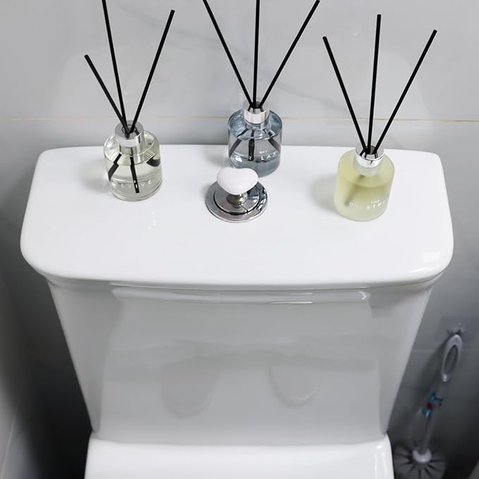 3 Pack Fragrance Reed Diffuser, 50 ML Gardenia Jasmine White Tea Freesia Aromatherapy Scent Diffuser Set with 12 Black Fiber Sticks,Air Freshener for Bedroom Bathroom Office