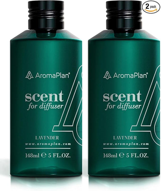 Aromaplan Hotel Scents Lavender 5 Fl Oz (2 Pack), Luxury Aroma & Hotel Fragrance Diffuser Oil- Hotel Diffuser Oil for Aromatherapy- USA Made, Bigger Bottle, Bolder Aroma & Longer Lasting