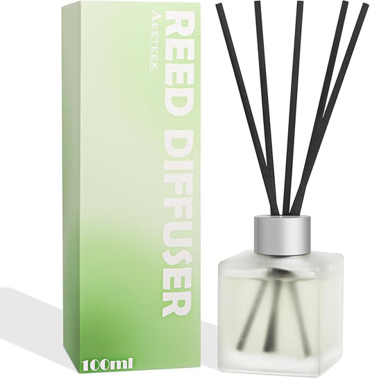 Reed Diffuser, Sweet Pepper Scented Oils, 3.4 oz Vegetable Aroma Air Freshener with Diffuser Sticks, Long Lasting Essential Oil Home Fragrance for Office Shelf Bathroom Decor (1 Pack)