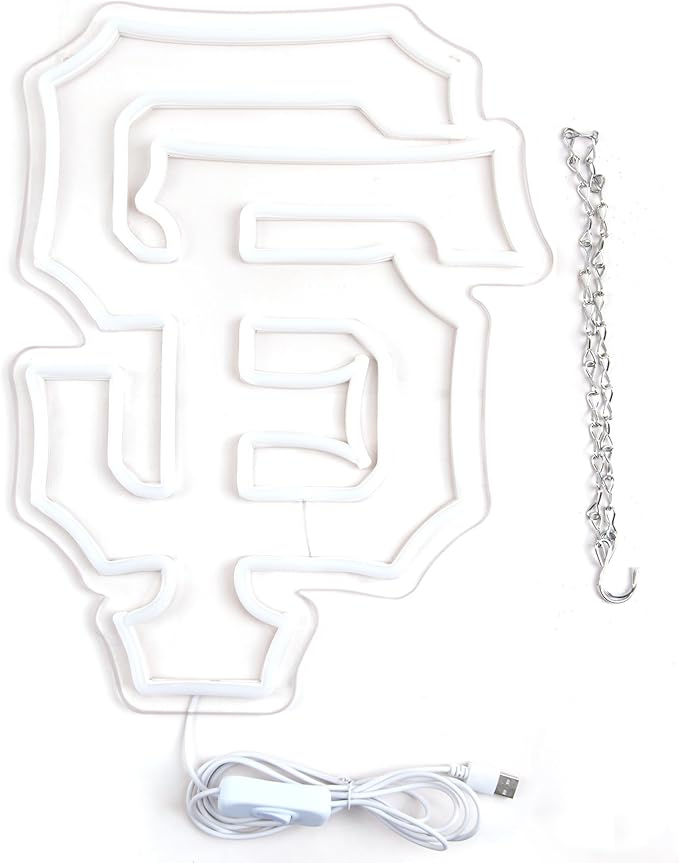 Neon Sign for Wall Decor Baseball Neon Light for Man Cave Birthday Gifts for Men With Dodge Baseball Team Logo Sign Led Sign for Bar Party Dorm Decoration Size16.1 * 12.2inch(LD062)