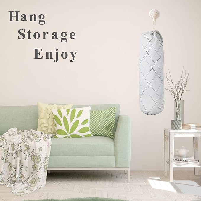 TOGETRUE Plastic Bag Holder, Wall Mount Plastic Bag Organizer Dispenser, Heavy Duty Grocery Bag Storage Holder for Home Kitchen Camper