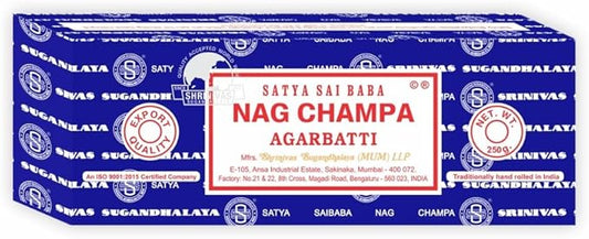 Satya Sai Baba Nag Champa Incense Sticks 250g (Worlds Largest Exported Incense)