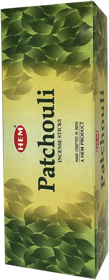 TRUMIRI Patchouli Incense Sticks and Incense Stick Holder Bundle: 1 Set of 6 Packets, 120 Pieces, 6 Incenses per Packet