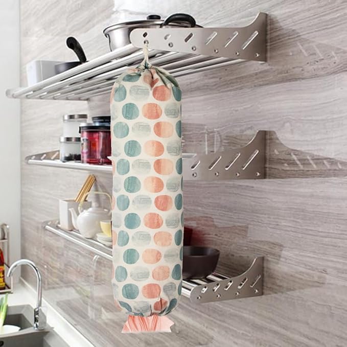 TOGETRUE Plastic Bag Holder - Wall Mount Organizer & Dispenser, Heavy Duty Grocery Bag Storage for Home, Kitchen & Camper