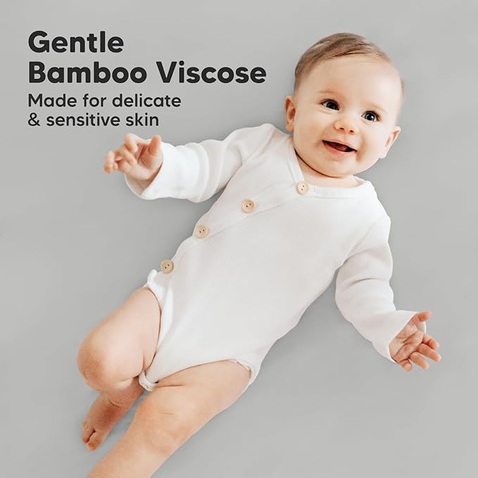 Pack and Play Sheets Fitted, 2-Pack Mini Crib Sheets - Pack N Play Sheets, Organic Fitted Crib Sheet for Pack and Play Mattress, Playard Baby Crib Sheets, Crib Sheets Neutral for Boys, Girls (Steel)