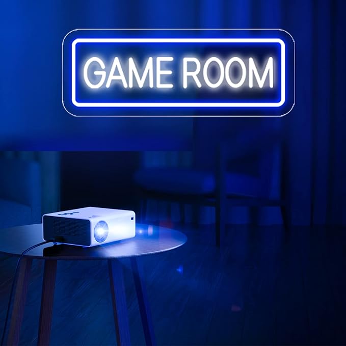 Game Room Neon Sign for Game Wall Decor Led Neon Light with USB Powered Teen Boy Children Bedroom Bar Party Gaming Room Accessories and Decor Neon Signs Custom, 15.7 x 5.9"