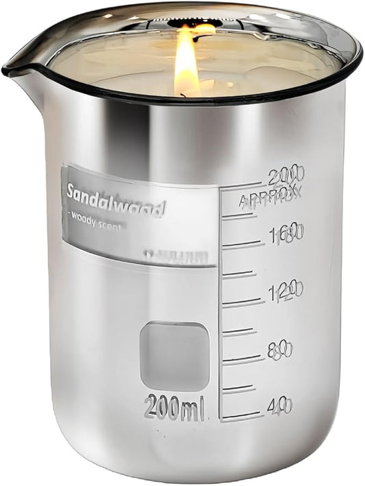 Sandalwood Scented Candles for Men - Natural Soy Candles | Candles for Home Scented | Gifts Under 20 Dollars | 40 Hours Long Burning 7oz