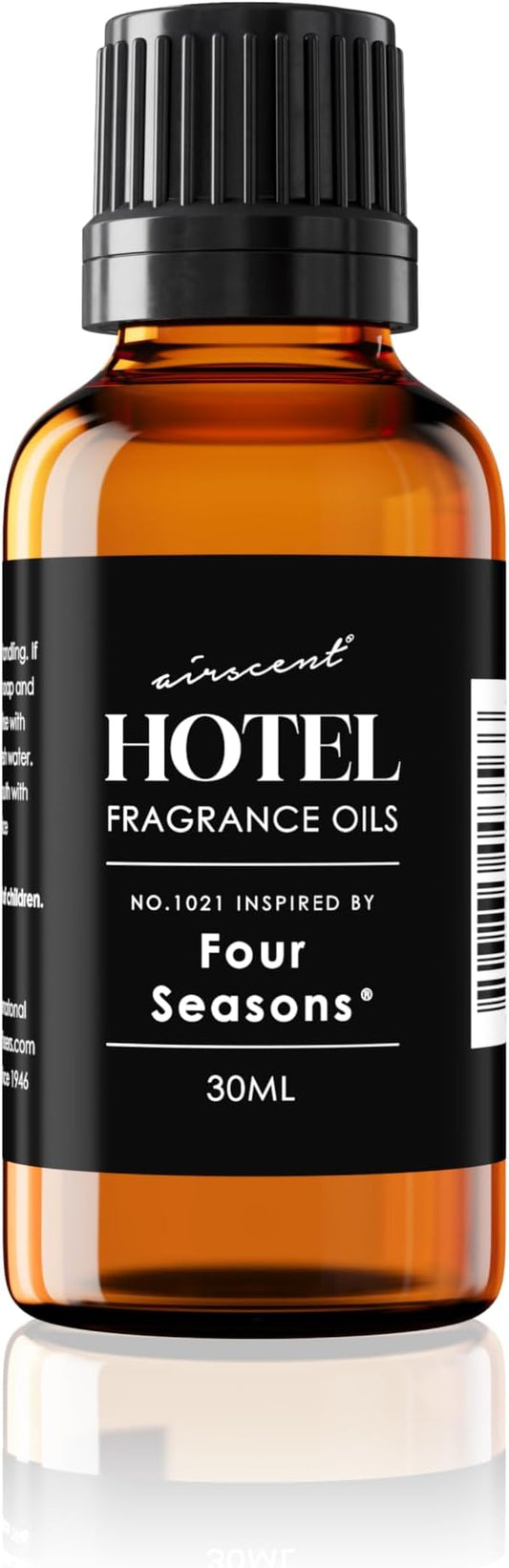 AirScent Hotel Diffuser Oil Inspired by The Four Seasons Signature Scent - Fragrance Oil No. 1021 for Ultrasonic and Waterless Diffusers and Crafting - 30 mL, 1 fl oz Glass Bottle with Dropper
