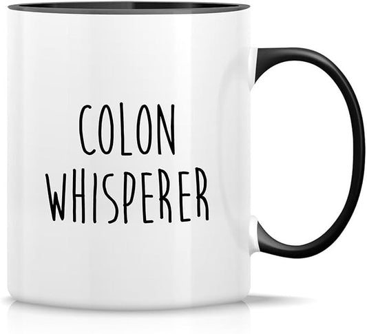 Retreez Funny Gastroenterologist Mug Gift Gastroenterology Doctor Colon Whisperer 11 Oz Ceramic Coffee Mug - Sarcastic Motivational Inspirational birthday gift - White Mug with Black Handle and Inner