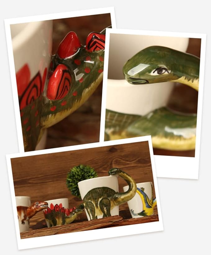 Hand-painted Animals Ceramic Mug (13.66oz) (Tyrannosaurus Rex)