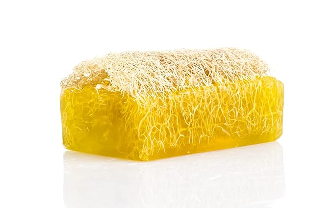 SABUN CO. Cedarwood Oil Loofah Soap - Natural, Handmade, Moisturizing, Exfoliating Luffa Soap for Men - Face & Body Scrub Bar - for Mustache & Beard Care [4.40 oz - 125 gr]