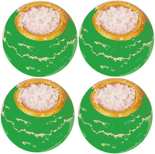 Bath Bombs Salt Balls,Eucalyptus Extract Essential Oils,Moisturizing Dry Skin,Fizzy Spa,Relaxation,Bubble Bath Bomb Gifts Idea for Men Women,4PCS
