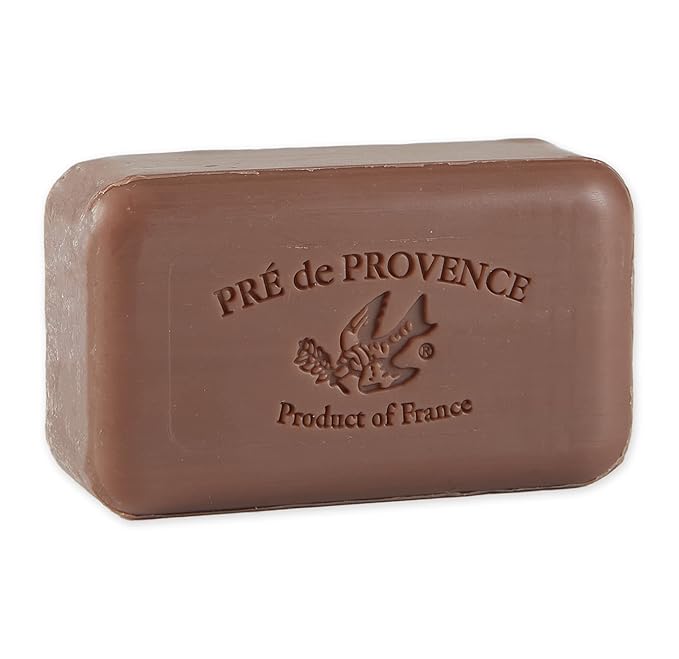 Pre de Provence Artisanal Soap Bar, Natural French Skincare, Enriched with Organic Shea Butter, Quad Milled for Rich, Smooth & Moisturizing Lather, Vanilla Cognac, 5.3 Ounce