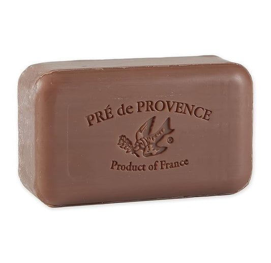 Pre de Provence Artisanal Soap Bar, Natural French Skincare, Enriched with Organic Shea Butter, Quad Milled for Rich, Smooth & Moisturizing Lather, Vanilla Cognac, 5.3 Ounce