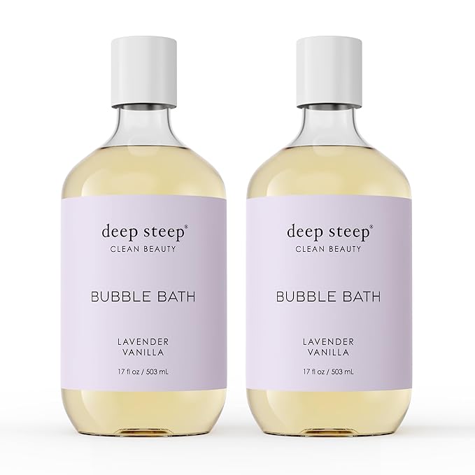 Deep Steep Bubble Bath, 17 Ounce (Pack of 2) (Lavender Vanilla)