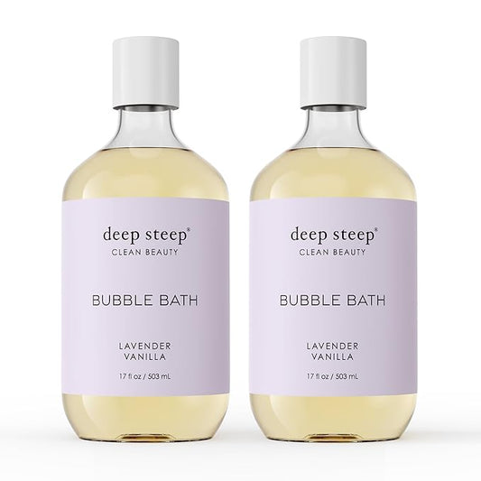 Deep Steep Bubble Bath, 17 Ounce (Pack of 2) (Lavender Vanilla)