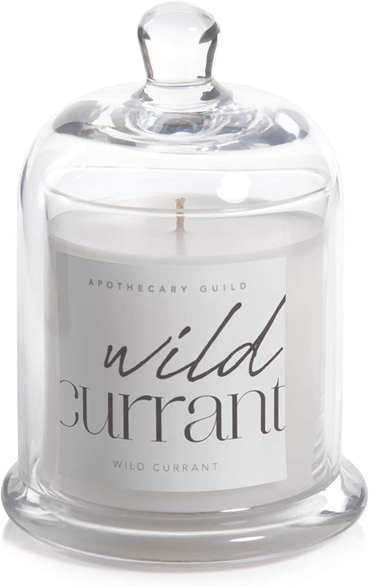 Zodax Wild Currant Apothecary Guild 10 Ounce Scented Jar Candle with Dome