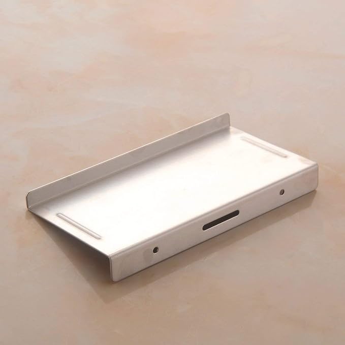Aothpher Wall Mounted Stainless Steel Bathroom Toilet Phone Holder Shelf,Chrome Mirror Polished and Anti-Slip Style