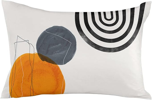 Outdoor Waterproof Throw Pillow Covers Set of 2 Boho Decorative Lumbar Outdoor Pillows Cushion Case 20x12 Inch Bohemian Patio Pillows for Couch Sofa Bed Garden Office Home Decor Modern Art Geometric