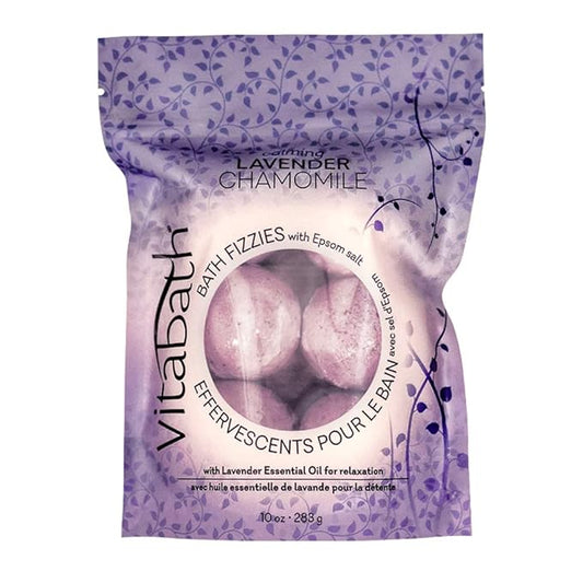 Vitabath Bath Fizzies, Lavender Chamomile, 10 Ounce