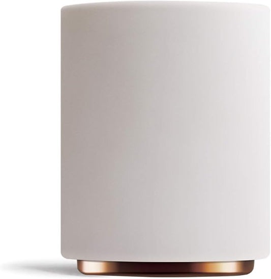 Fellow Monty Milk Art Cups - Double Wall Ceramic Latte Mug, Matte White with Copper Base, 11 oz Cup, 1 Count (Pack of 1)