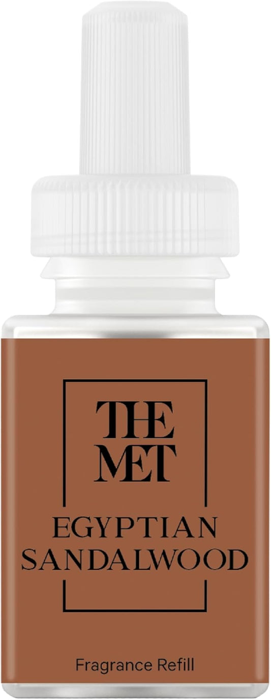 Pura & The Met Home Scent Refill - Smart Home Air Diffuser Fragrance - Up to 120-Hours of Luxury Fragrance - Household Essential - Clean & Safe Diffuser - Single Refill, Egyptian Sandalwood