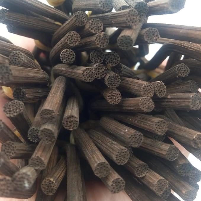 100Pcs 10 Inch Brown Wavy Rattan Reed Fragrance Diffuser Replacement Refill Sticks