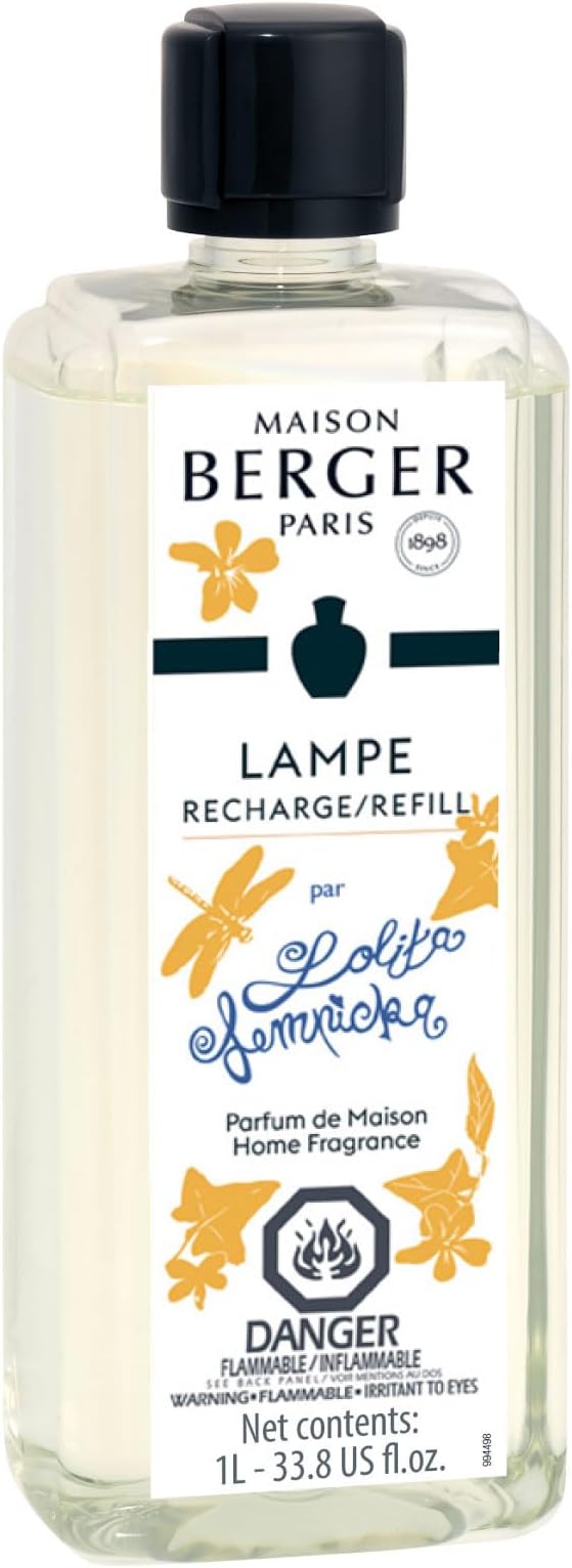 MAISON BERGER - Lolita Lempicka - Lampe Berger Fragrance Refill for Home Fragrance Oil Diffuser - Air Freshener - 33.8 Fluid Ounces - 1 Liter