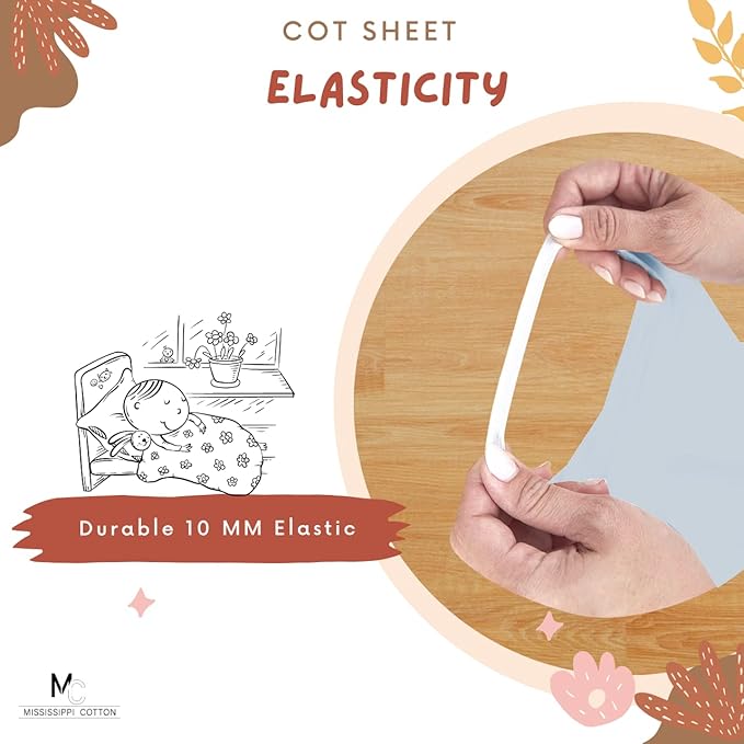 Pack of 12 Cot Sheet for Daycare Preschool Cot Bed -Polyblend Fabric with Corner Elastic Cots Sheets Fits On 22" X 52" Inches Size Toddler and Preschool Daycare Cot Light Blue 22 X 52 Size