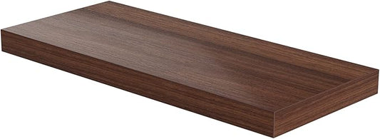 Wall Shelf Set of 1, Red Brown Floating Shelves 36 in W x 12.75 in D x 2 in H, Wooden Floating Wall Shelf with Invisible Brackets for Living Room/Bedroom/Bathroom/Kitchen Storage and Decor