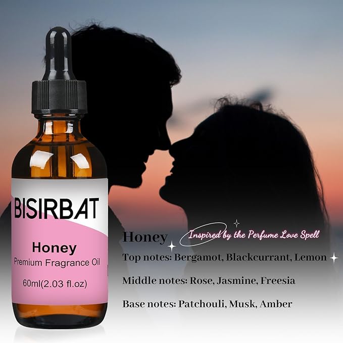 Fragrance Oil Set Ladies, Paris&Honey - Blend Essential Oils for Home, for Aromatherapy Diffuser Humidifier Vaporizer, Reed Diffuser Oils Refills, Highly Concentrated and Long Lasting - 60mlx2