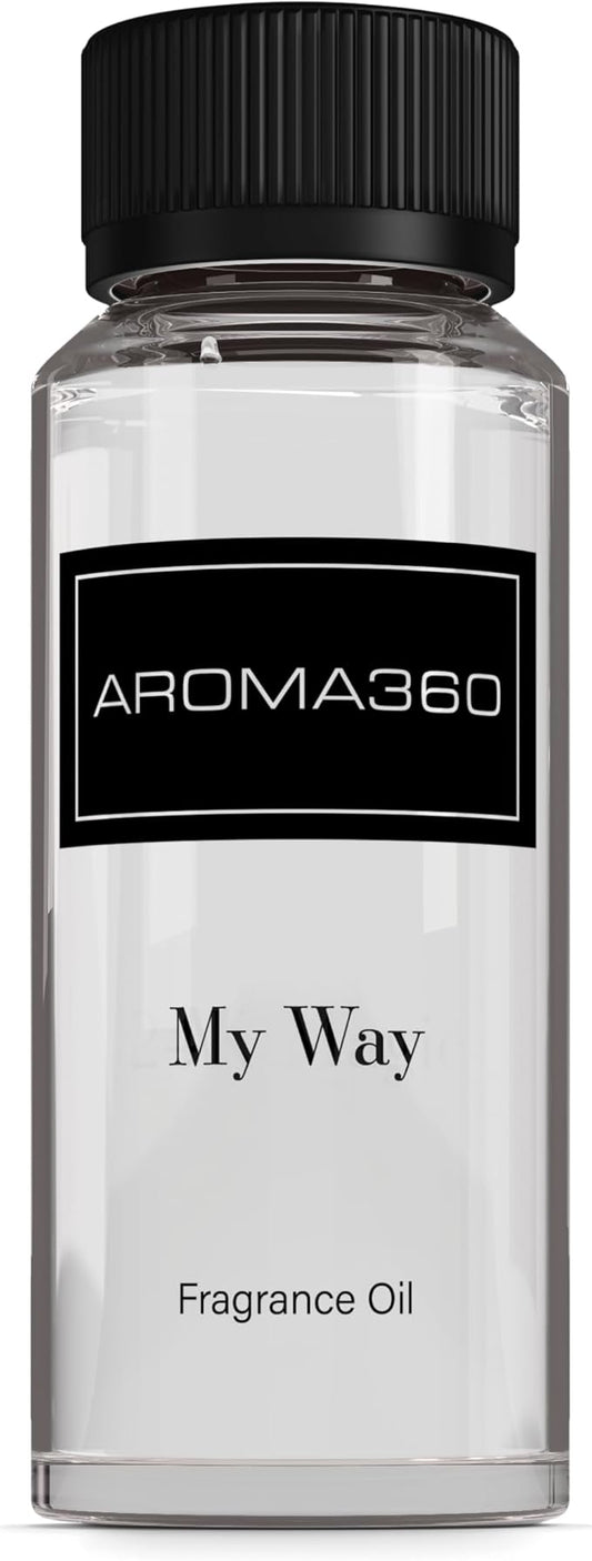 Aroma360 - My Way Fragrance Oil Blend | Hotel Inspired for Luxury Essential Oil Diffusers | Aromatherapy Scent Diffuser Oil | Lush Sandalwood, Warm Cedar, and Delicate Florals. - 120ML