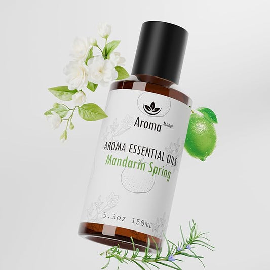 Hotel Diffuser Oil - Mandarin Spring Essential Oils for Scent Diffuser - Tangerine, Lime, Gardenia, Green Grass -Home Luxury Scents Aroma Fragrance for Home, Office