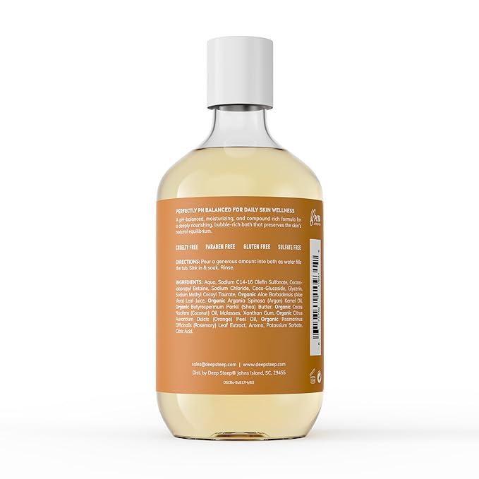 Deep Steep Bubble Bath 17oz (Pack of 1) (17 Fl Oz (Pack of 1), Honey Blossom)