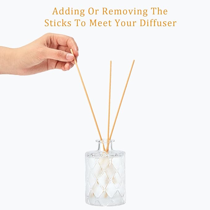 Chloefu Lan Reéd Diffuser Set 6.7oz (200ml) with 9 Sticks,Scent Diffusers for Home, Flowers Reéd Diffuser Sticks, Scentsy Home Fragrance, Scented Oils, Home & Bathroom Décor
