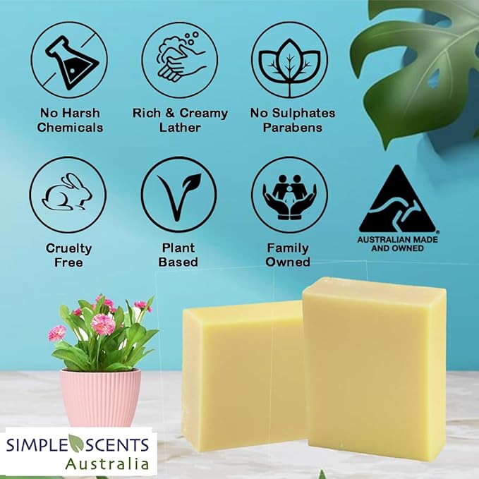 Honeysuckle Scented Natural Soap Bars (5 Bars), 3.5oz Moisturizing French Triple Milled Soap Bars Enriched with Shea Butter - Pure Plant Oil Bath & Body