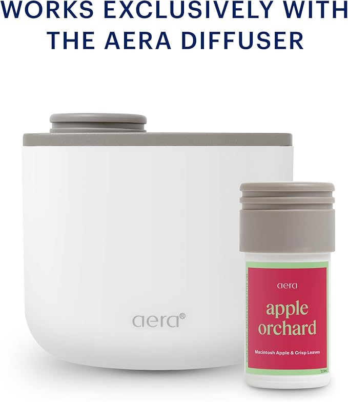 AERA Apple Orchard - Essential Oil for Home - Fruity Crisp Fragrance - Notes of Macintosh Apple and Orchard Leaves - Scent Refill - Capsule Size Works with Mini Diffuser