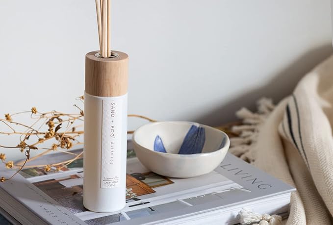 Sand + Fog Limoncello Reed Diffuser | Made with Essential Oils | Fill Your Home with The Your Favorite Luxurious Fragrance