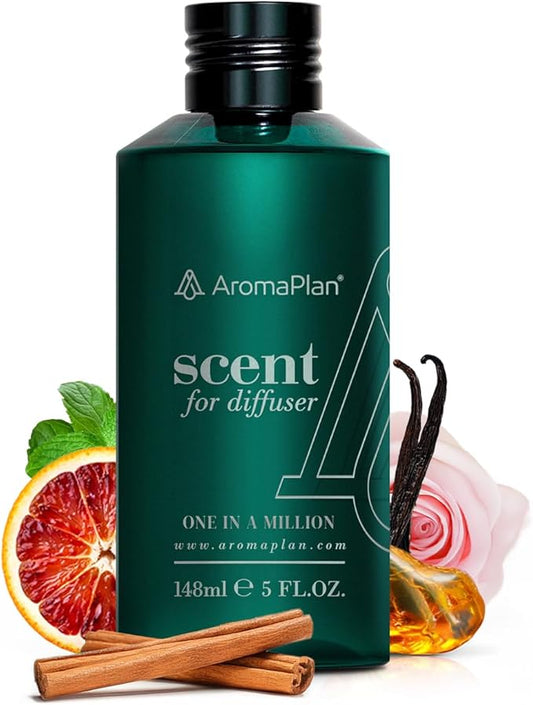Aromaplan Hotel Scents, One in a Million 5 Fl Oz (148ml)- Home Luxury Aroma & Hotel Diffuser Oil-Hotel Diffuser Oil for Aromatherapy- USA Made, Bigger Bottle, Bolder Aroma & Longer Lasting