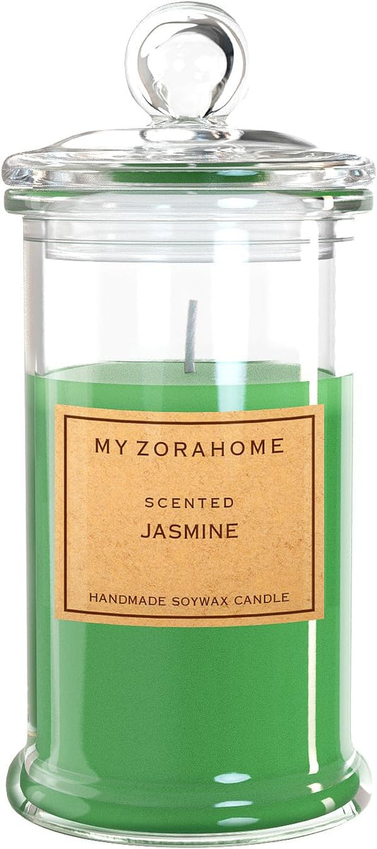 Crystal Glass Gifts for Women, Jasmine Scented Candles Unique Gifts for Women,Funny Cute Cool Cereal Soy Wax for Home, Coffee Bar Scented for Holiday/Birthday