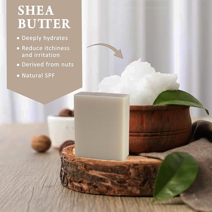 Goats Milk Scented Natural Soap Bars (12 Bars), 3.5oz Moisturizing French Triple Milled Soap Bars Enriched with Shea Butter - Pure Plant Oil Bath & Body Wash