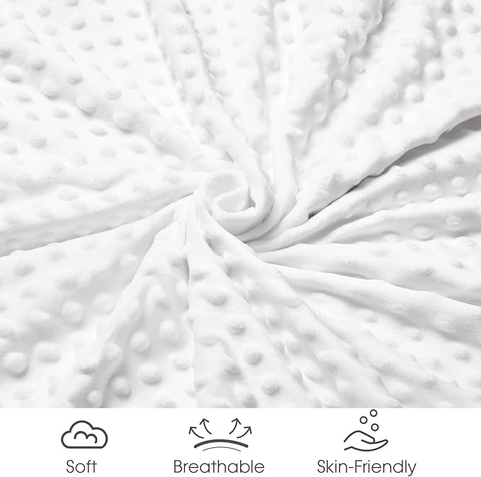 Minky Baby Blanket for Boys Girls Neutral, Soft Lightweight Micro Fleece Blanket with Double Layer, Dotted Backing, Receiving Blanket for Newborns, 30x40 Inches, Woodland Animals