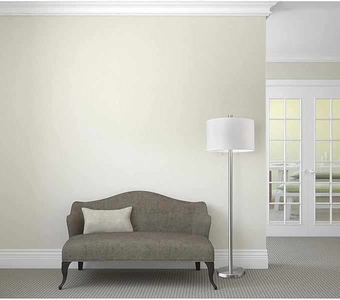 Adesso 4067-22 Boulevard Floor Lamp, 61 in., 2 x 100 W Incandescent/26W CFL, Brushed Steel Finish, 1 Tall Lamp