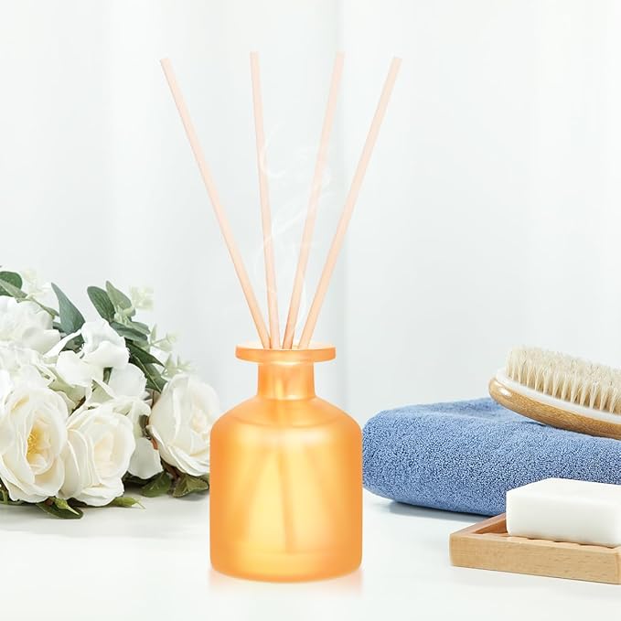 Reed Diffuser - Citrus 3.38oz (100ml) 1 Pack Essential Oil Reed Diffuser Set with 8 Sticks, Long Lasting Fragrance for Home, Bathroom, Bedroom, Room, Decor