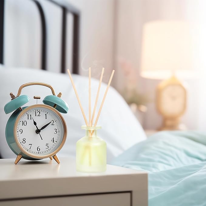 Reed Diffuser - Jasmine Green Tea 3.38oz (100ml) 1 Pack Essential Oil Reed Diffuser Set with 8 Sticks, Long Lasting Fragrance for Home, Bathroom, Bedroom, Room, Decor