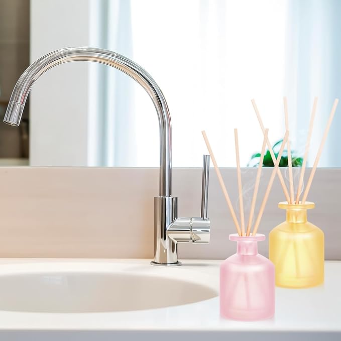 Reed Diffuser - BlackBerry Pineapple & Ebony Rose 3.38oz (100ml) 2 Packs Essential Oil Reed Diffuser Set with 16 Sticks, Long Lasting Fragrance for Home, Bathroom, Bedroom, Room, Decor